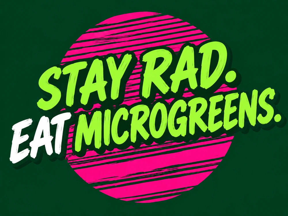 Stay Rad. Eat Microgreens.